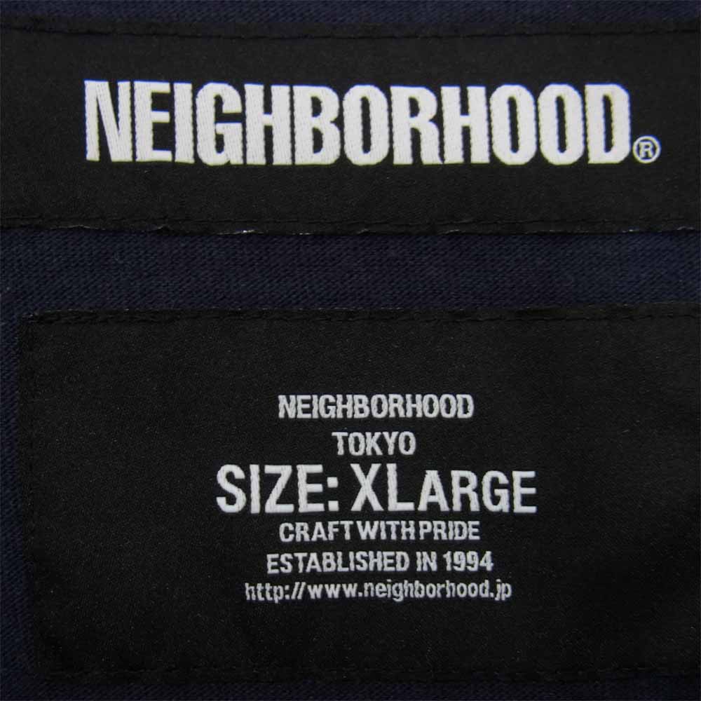 NEIGHBORHOOD ネイバーフッド 20SS 201UNNH-CSM04 BD C-CREW 3Q ラグラン スリーブ 七分袖Tシャツ ネイビー系 XL【中古】