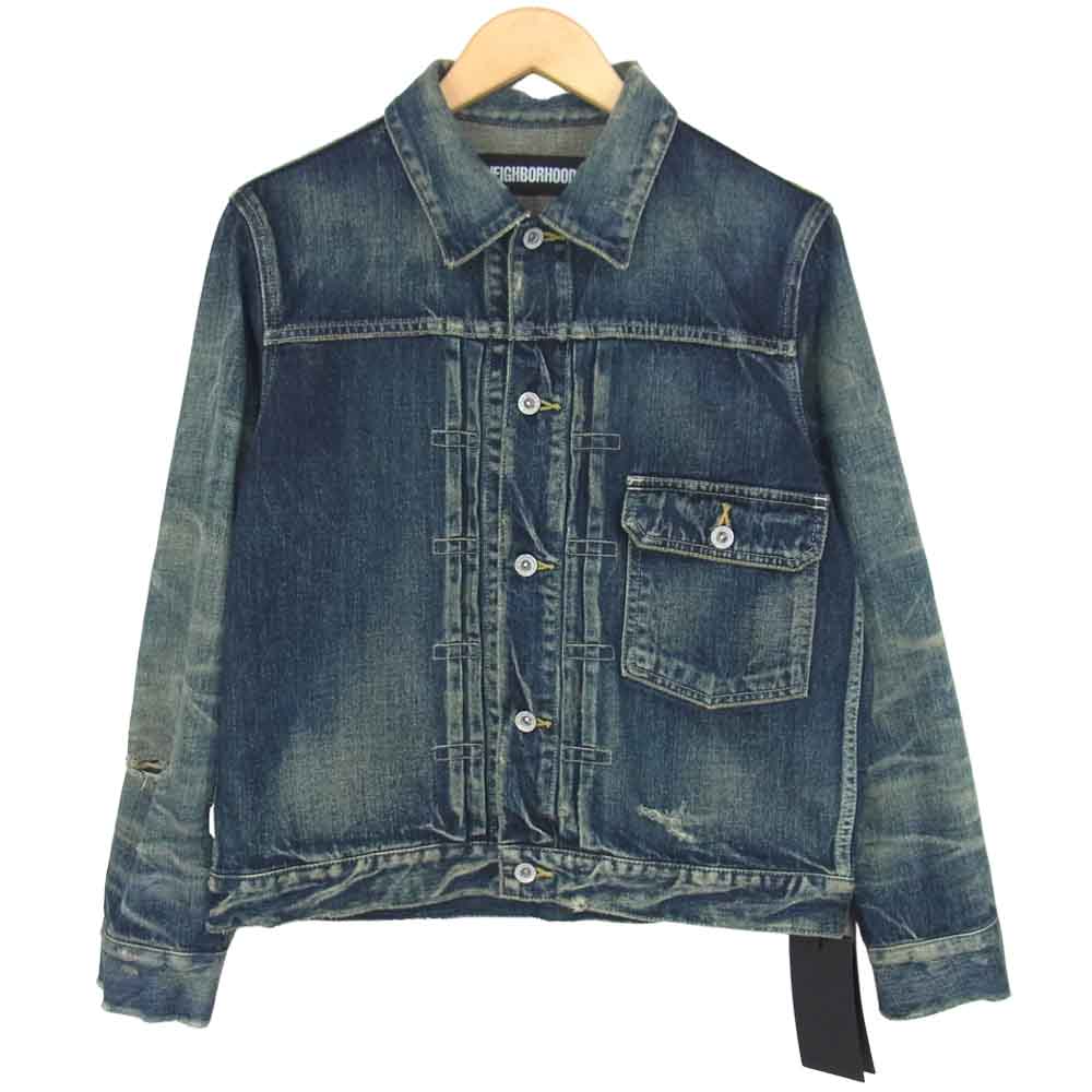 NEIGHBORHOOD ネイバーフッド 21SS 211XBNH-JKM02 SAVAGE STOCKMAN TYPE-A C-JKT サベージ加工 デニム ジャケット インディゴ インディゴブルー系 S【新古品】【未使用】【中古】