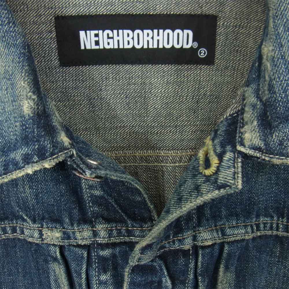 NEIGHBORHOOD ネイバーフッド 21SS 211XBNH-JKM02 SAVAGE STOCKMAN TYPE-A C-JKT サベージ加工 デニム ジャケット インディゴ インディゴブルー系 S【新古品】【未使用】【中古】