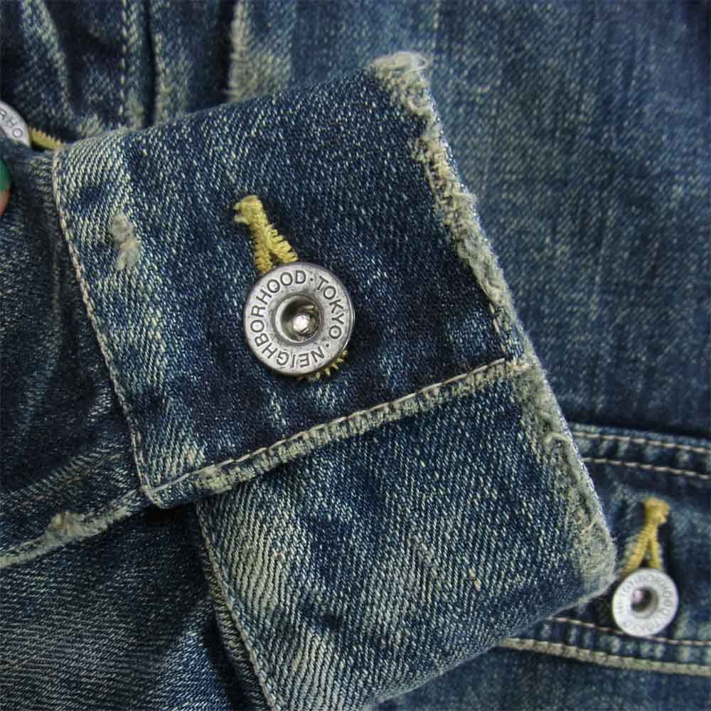 NEIGHBORHOOD ネイバーフッド 21SS 211XBNH-JKM02 SAVAGE STOCKMAN TYPE-A C-JKT サベージ加工 デニム ジャケット インディゴ インディゴブルー系 S【新古品】【未使用】【中古】