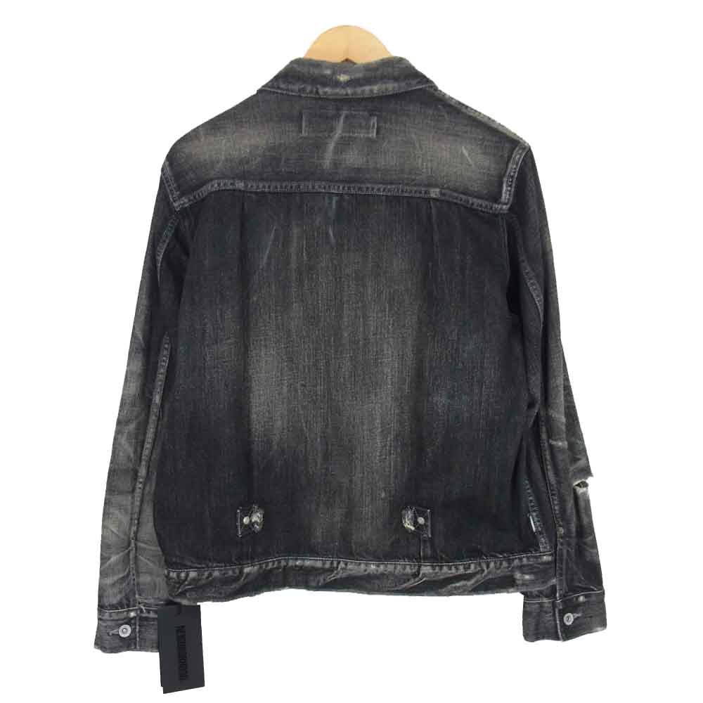 NEIGHBORHOOD ネイバーフッド 21SS 211XBNH-JKM02 SAVAGE STOCKMAN TYPE-A C-JKT サベージ加工 デニム ジャケット ブラック ブラック系 M【新古品】【未使用】【中古】