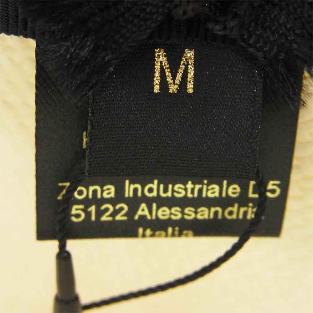 ボルサリーノ イタリア製 ストロー ハット  オフホワイト系 M【新古品】【未使用】【中古】