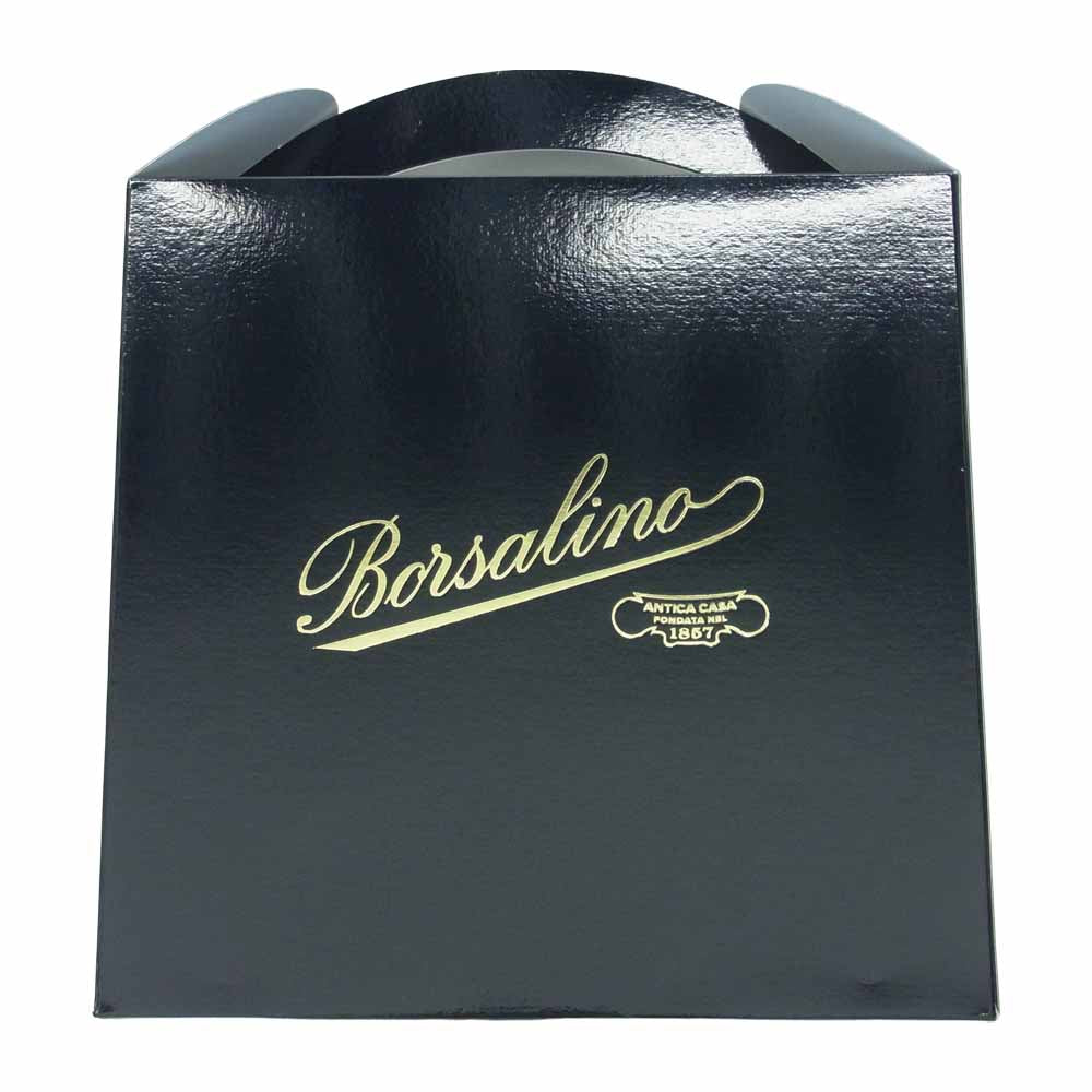 ボルサリーノ イタリア製 ストロー ハット  ブラウン系 59【新古品】【未使用】【中古】