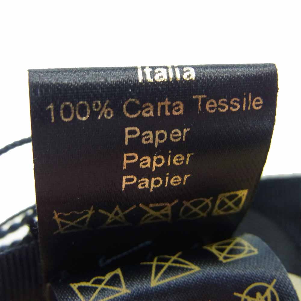 ボルサリーノ イタリア製 ペーパー ブレード ハット オフホワイト系 59【新古品】【未使用】【中古】