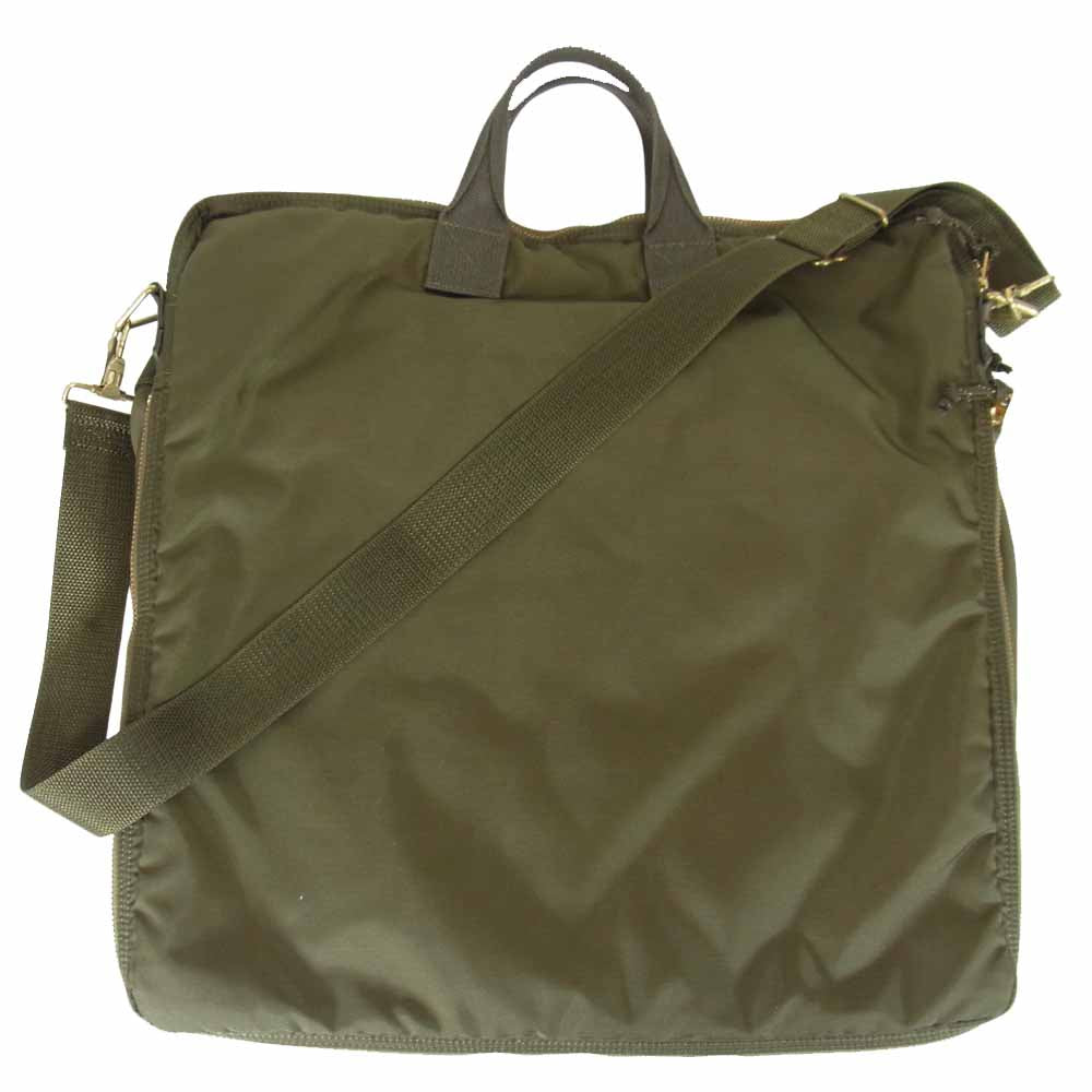 PORTER ポーター 2WAY HELMET BAG ナイロン ヘルメット バッグ カーキ系【中古】