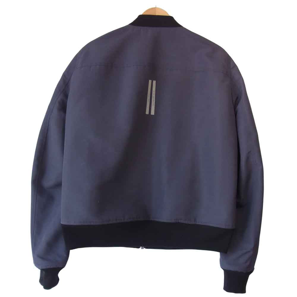 Rick Owens リックオウエンス 21SS RU21S6786-TS REVERSIBLE CROPPED FLIGHT BOMBER リバーシブル ボンバージャケット 黒×紺 42【美品】【中古】