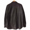 ISAMUKATAYAMA BACKLASH イサムカタヤマバックラッシュ B1872-08 イタリアンショルダー 0.6mm 製品染め レザー オーバーシャツ ブラック系 L【美品】【中古】