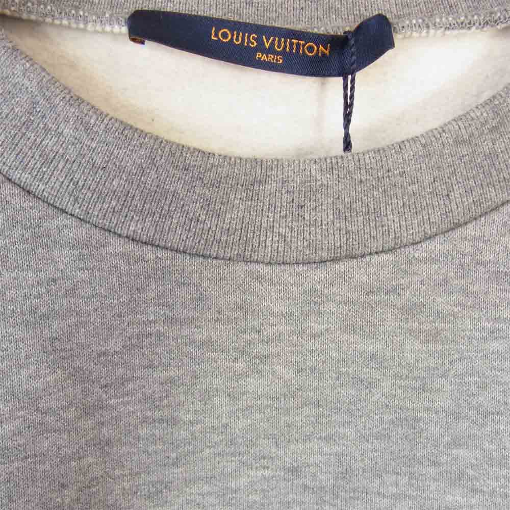 LOUIS VUITTON ルイ・ヴィトン 20AW 1A7X6Y × ニゴー NIGO SQUARED LV SWEATSHIRT スクエアード LV ロゴ プリントスウェット グレー系 S【新古品】【未使用】【中古】