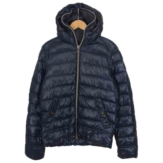 DUVETICA デュベティカ フードライン入り ダウンジャケット ダークネイビー系 48【中古】