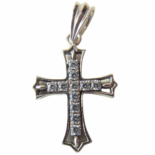 Justin Davis ジャスティンデイビス SPJ435 VICE VERSA ヴァイス ヴァーサ クロス ペンダント トップ シルバー系【美品】【中古】