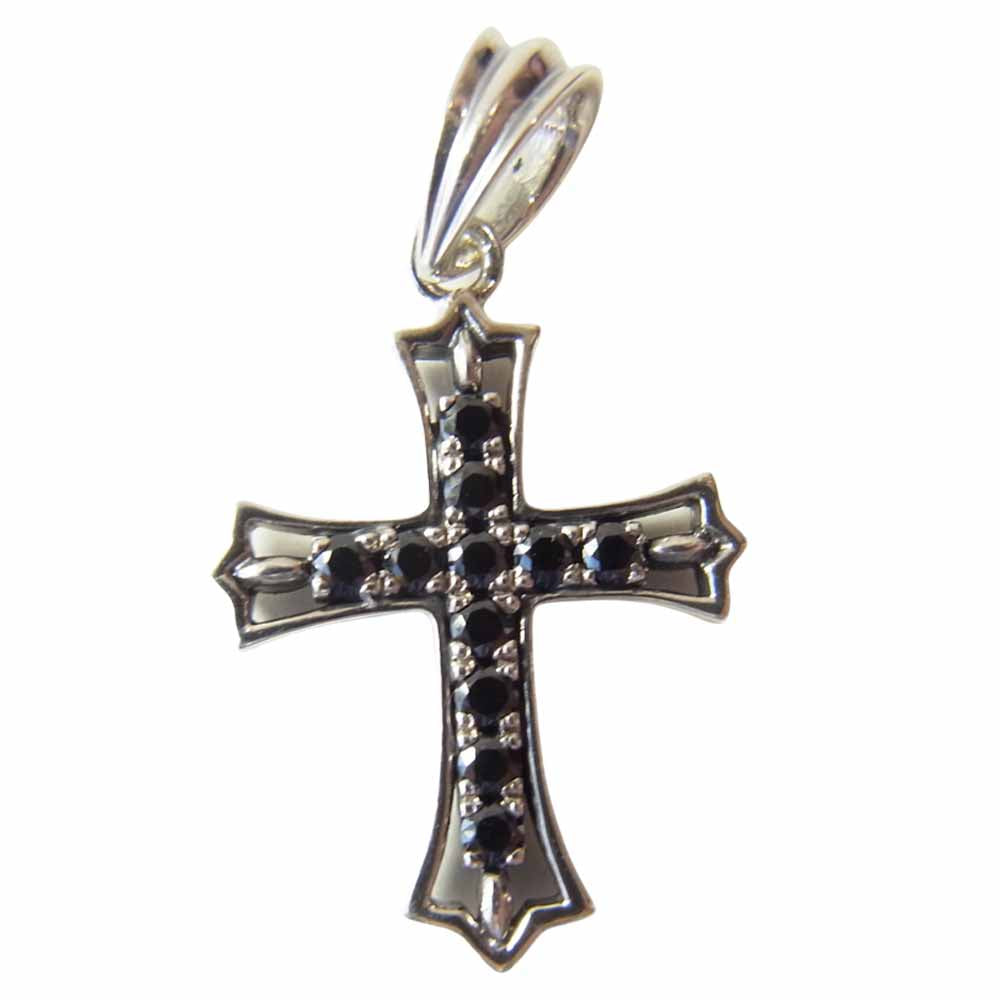 Justin Davis ジャスティンデイビス SPJ435 VICE VERSA ヴァイス ヴァーサ クロス ペンダント トップ シルバー系【美品】【中古】