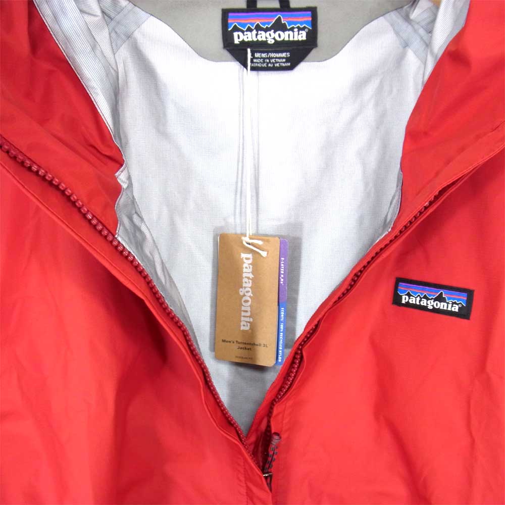 patagonia パタゴニア FA20 85240 Torrentshell 3L Jacket トレントシェル 3L ジャケット レッド系 L【新古品】【未使用】【中古】