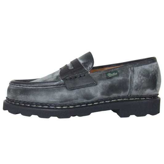 Paraboot パラブーツ 99412 REIMS MARCHE ランス ローファー スリッポン シューズ ブラック系 7【新古品】【未使用】【中古】