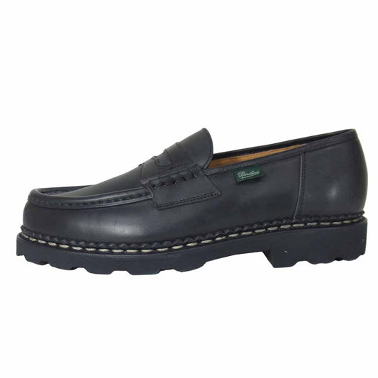 Paraboot パラブーツ 99412 REIMS MARCHE ランス ローファー スリッポン シューズ ブラック系 7.5【新古品】【未使用】【中古】