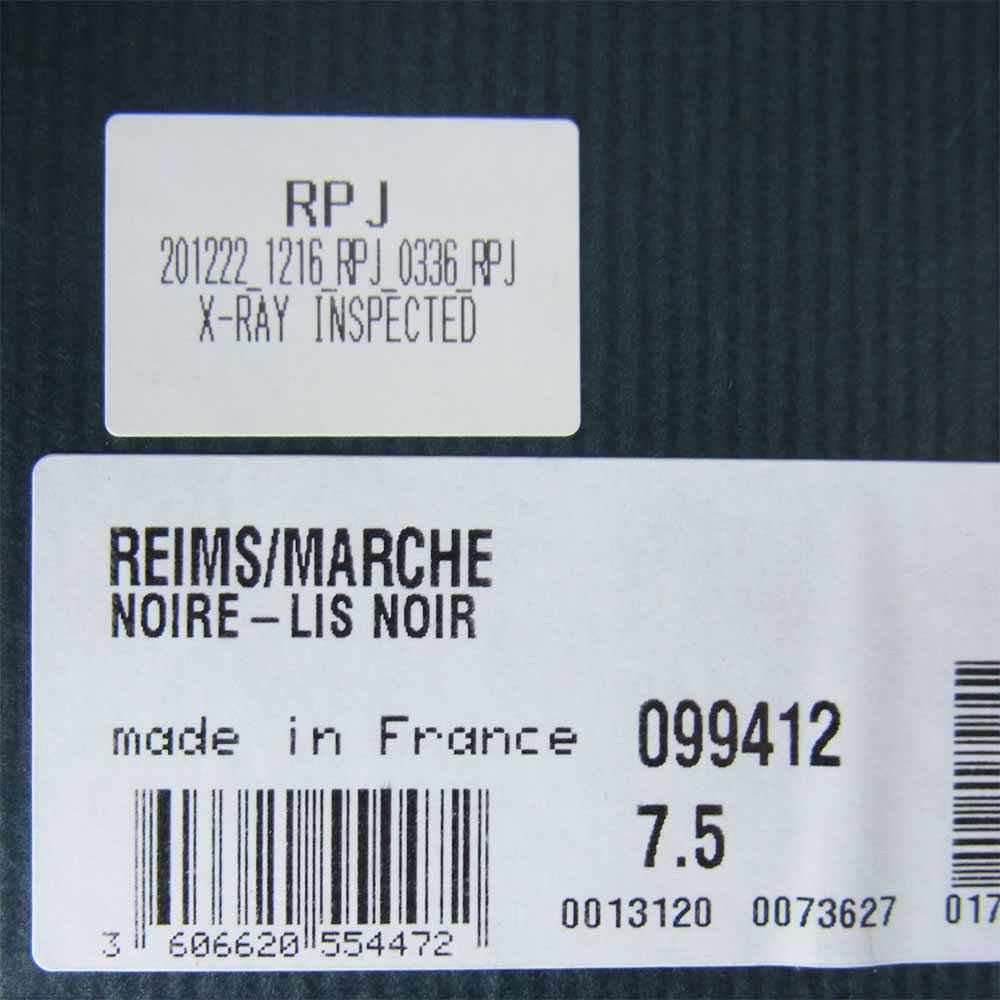 Paraboot パラブーツ 99412 REIMS MARCHE ランス ローファー スリッポン シューズ ブラック系 7.5【新古品】【未使用】【中古】