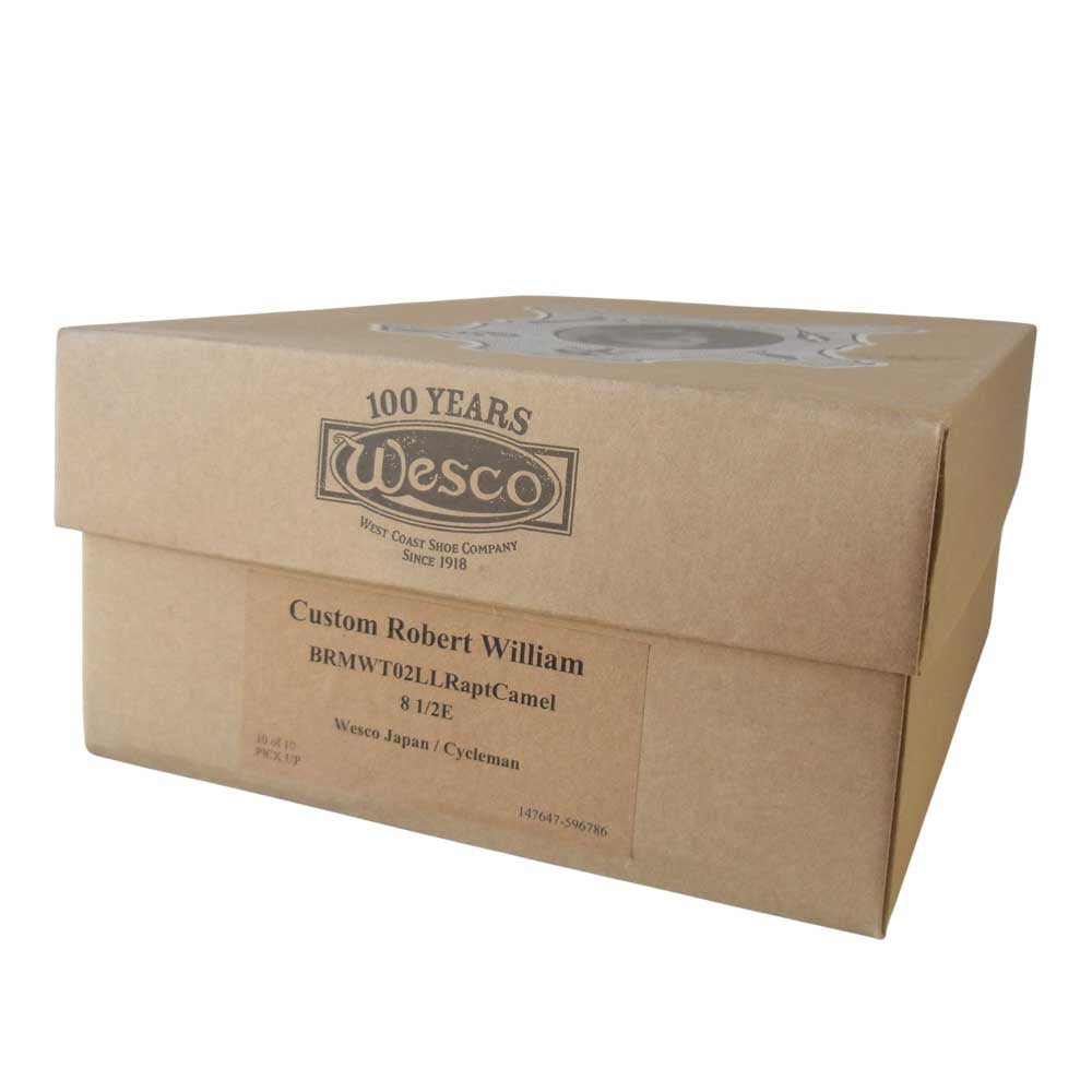 WESCO ウエスコ custom robert william カスタム ロバート ウィリアム スエード レザー メダリオン シューズ ブラウン系 8.5【新古品】【未使用】【中古】