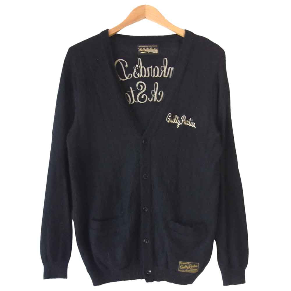 WACKO MARIA ワコマリア 12AW-KNT-03 モヘア ニット カーディガン ブラック系 L【中古】
