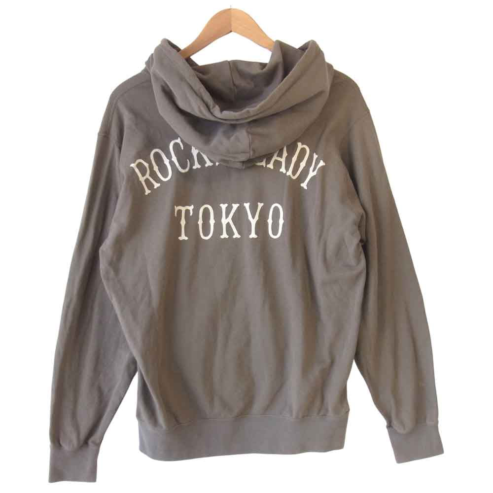 WACKO MARIA ワコマリア ROCK STEADY TOKYO プリント プルオーバー パーカー ブラウン系 L【中古】