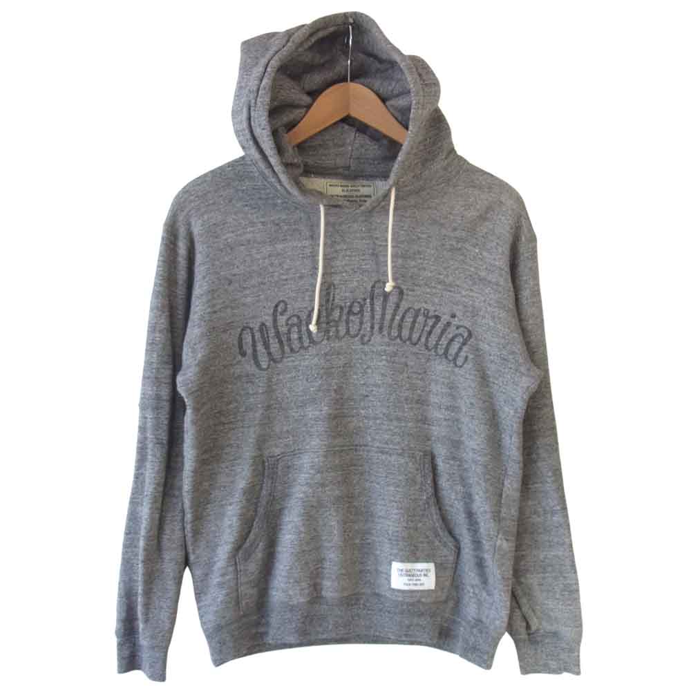 WACKO MARIA ワコマリア プリント スウェット プルオーバー パーカー グレー系 L【中古】