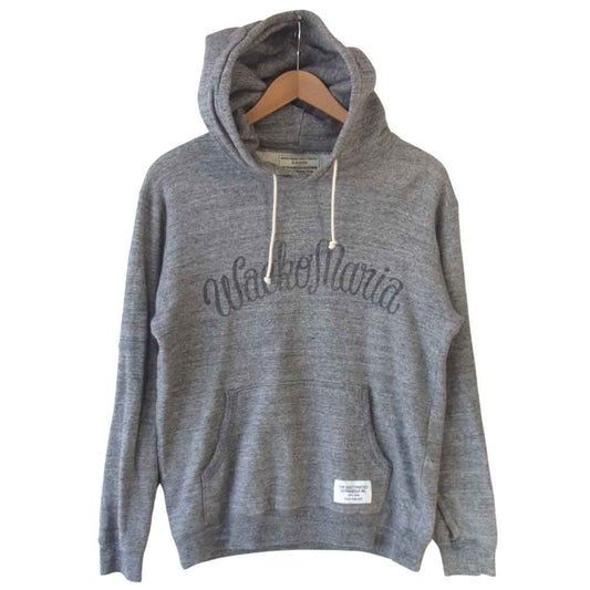 WACKO MARIA ワコマリア プリント スウェット プルオーバー パーカー グレー系 L【中古】