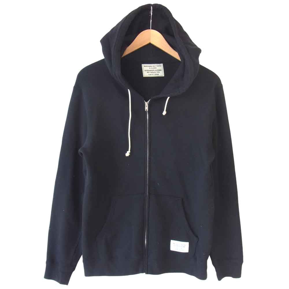 WACKO MARIA ワコマリア フルジップ スウェット パーカー ブラック系 L【中古】