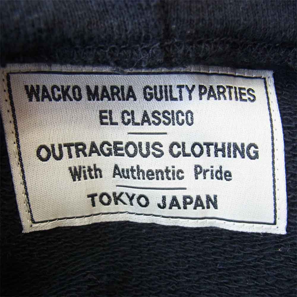 WACKO MARIA ワコマリア フルジップ スウェット パーカー ブラック系 L【中古】