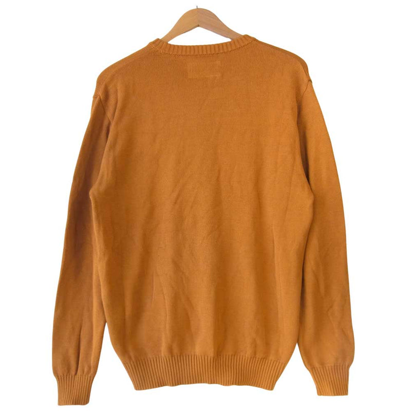 WACKO MARIA ワコマリア CLASSIC CREW NECK SWEATER クラシック クルーネック セーター マスタード L【中古】