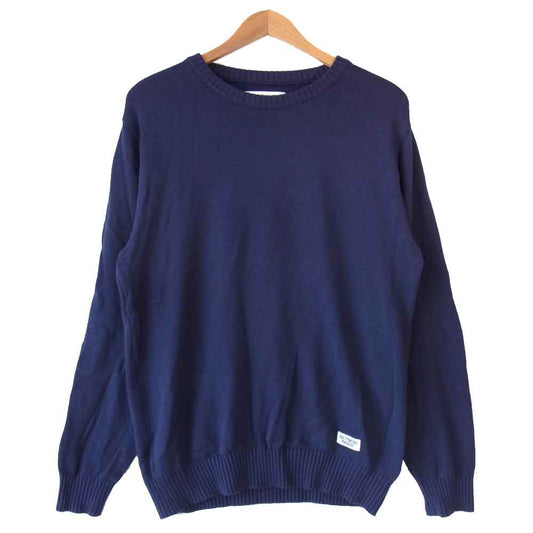 WACKO MARIA ワコマリア CLASSIC CREW NECK SWEATER クラシック クルーネック セーター パープル系 L【中古】
