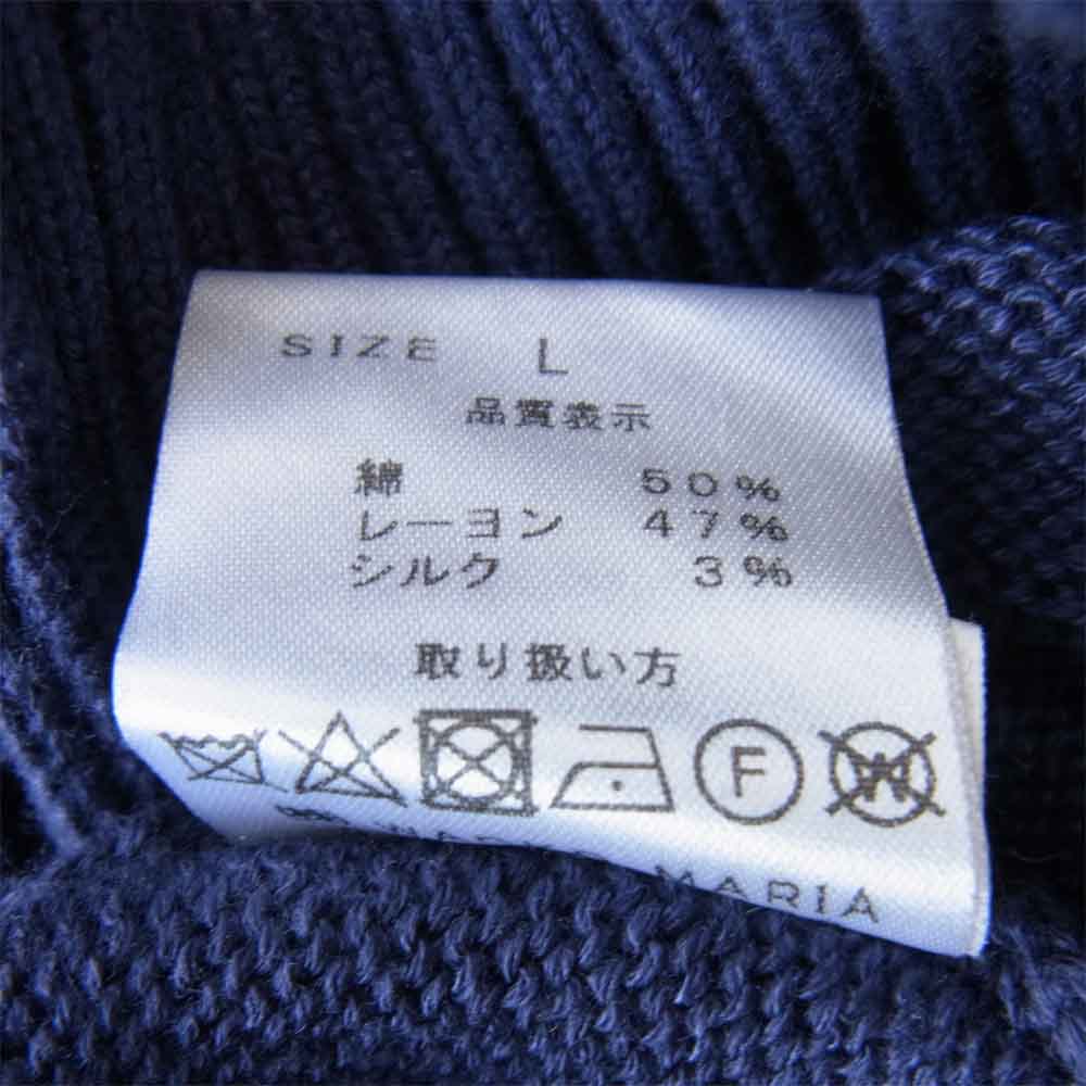 WACKO MARIA ワコマリア CLASSIC CREW NECK SWEATER クラシック クルーネック セーター パープル系 L【中古】