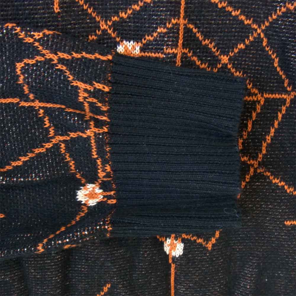 WACKO MARIA ワコマリア 17SS 17FW-WMK-KN14 ATOMIC SPIDER JACQUARD アトミック スパイダー ジャガード ニット ブラック系 L【中古】