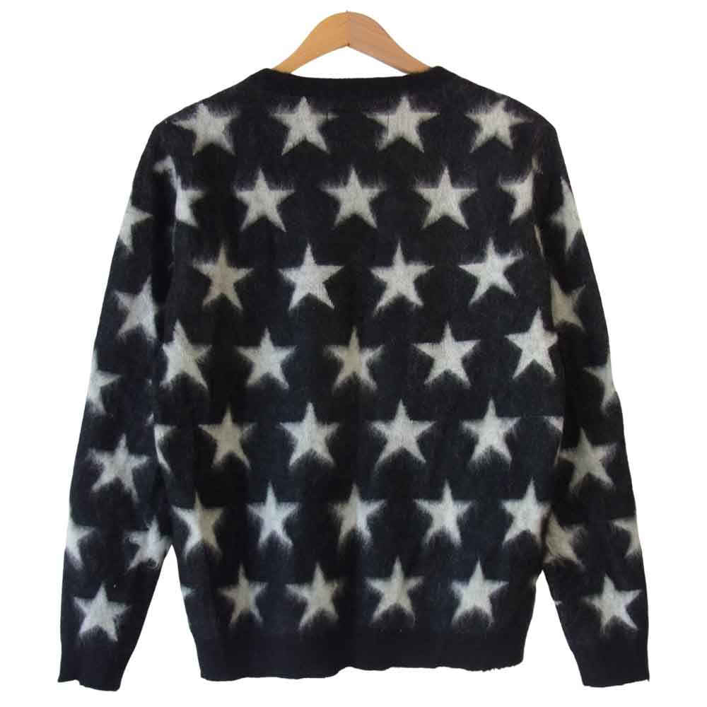 WACKO MARIA ワコマリア WMK-JQ02 STAR MOHAIR スター モヘア ニット ブラック系 L【美品】【中古】