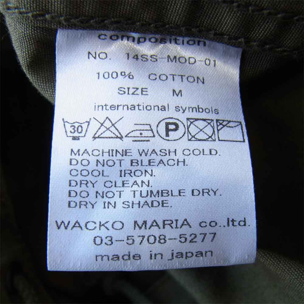 WACKO MARIA ワコマリア 14SS 14SS-MOD-01 MODS COAT モッズ コート カーキ系 M【中古】