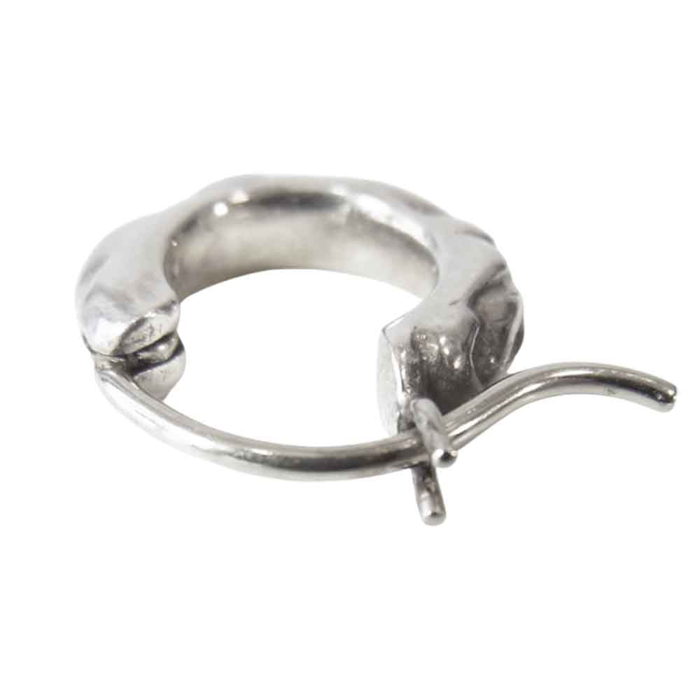 CHROME HEARTS クロムハーツ（原本無） TNY HOOP SCRL タイニー スクロール フープ シルバーピアス シルバー系【中古】