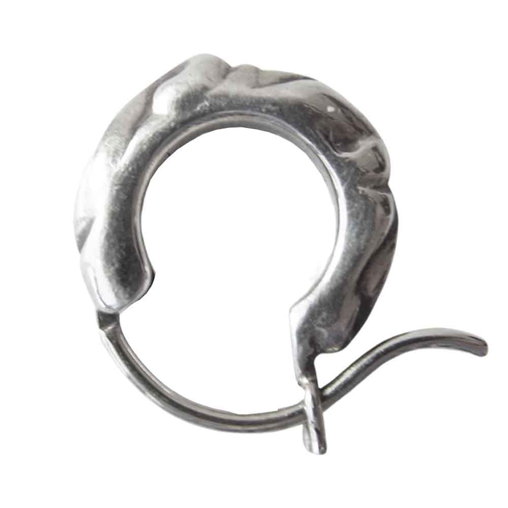 CHROME HEARTS クロムハーツ（原本無） TNY HOOP SCRL タイニー スクロール フープ シルバーピアス シルバー系【中古】