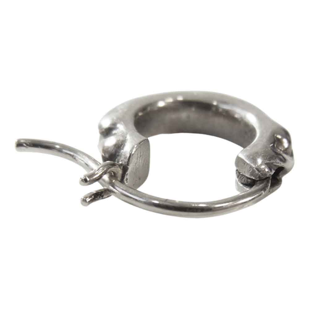 CHROME HEARTS クロムハーツ（原本有） TNY HOOP SCRL タイニー スクロール フープ シルバー ピアス シルバー系【中古】