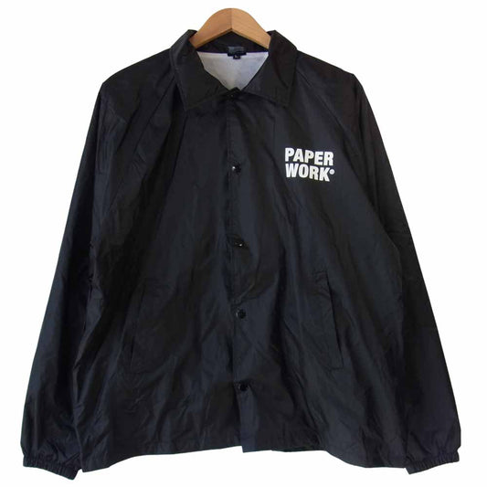 ペーパーワーク  コーチジャケット ブラック系 L【中古】