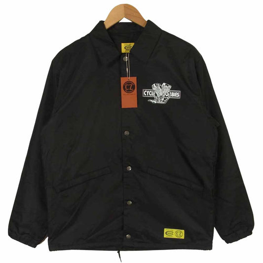 サイクルゾンビーズ CZ-CWCJKT-004 COWDEN カウデン BIGTWIN JKT ビッグツイン コーチ ジャケット ブラック系 M【美品】【中古】