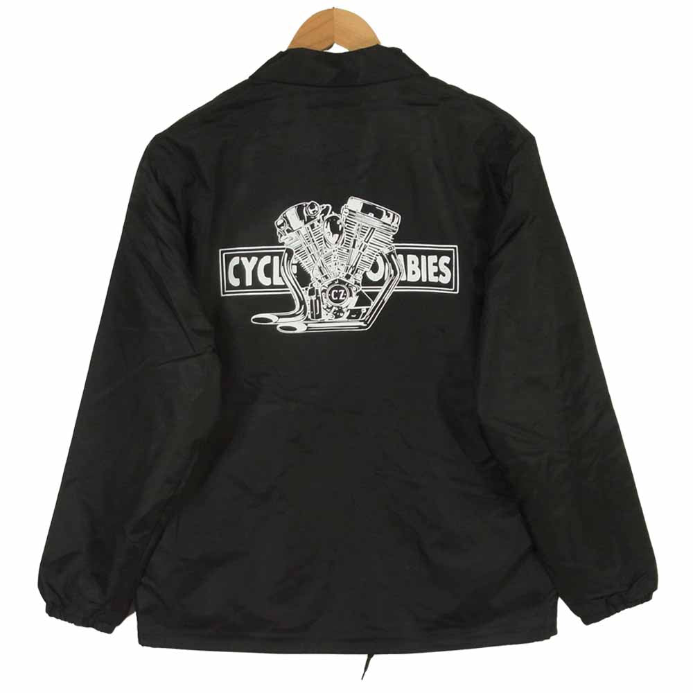 サイクルゾンビーズ CZ-CWCJKT-004 COWDEN カウデン BIGTWIN JKT ビッグツイン コーチ ジャケット ブラック系 M【美品】【中古】