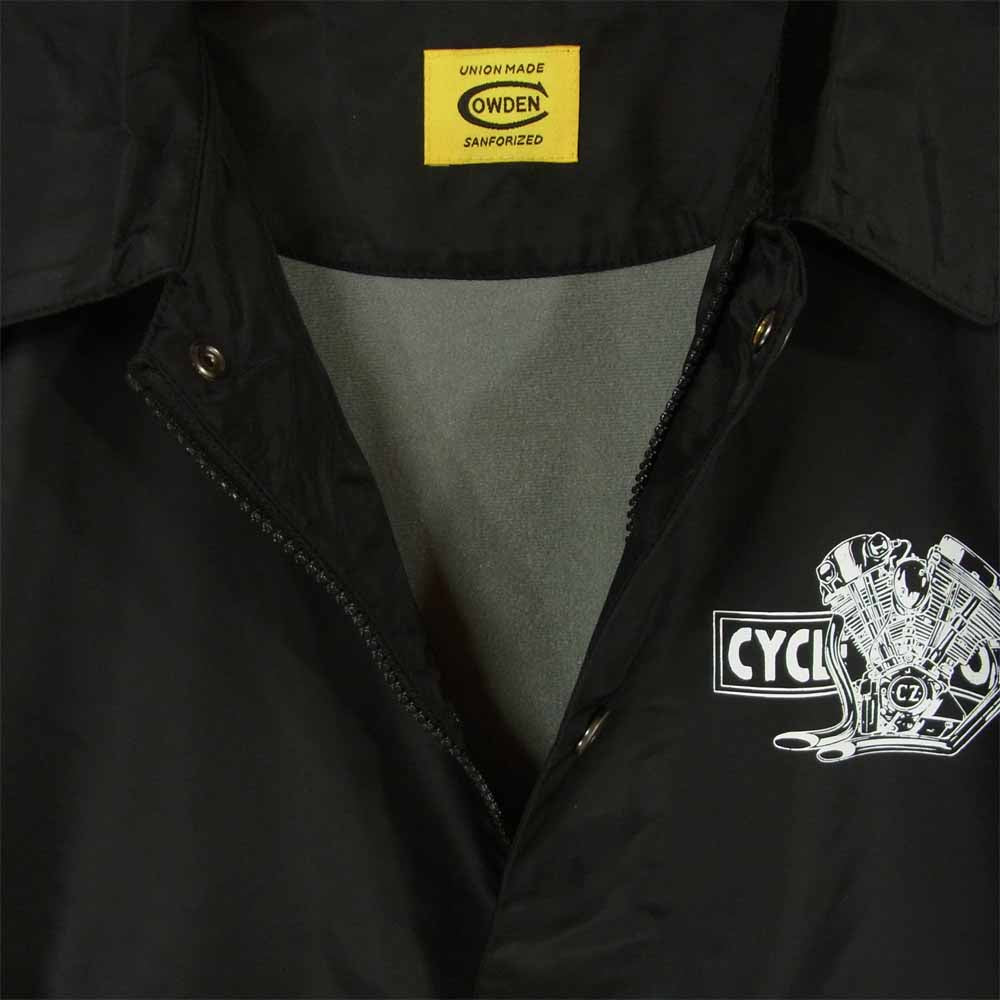 サイクルゾンビーズ CZ-CWCJKT-004 COWDEN カウデン BIGTWIN JKT ビッグツイン コーチ ジャケット ブラック系 M【美品】【中古】