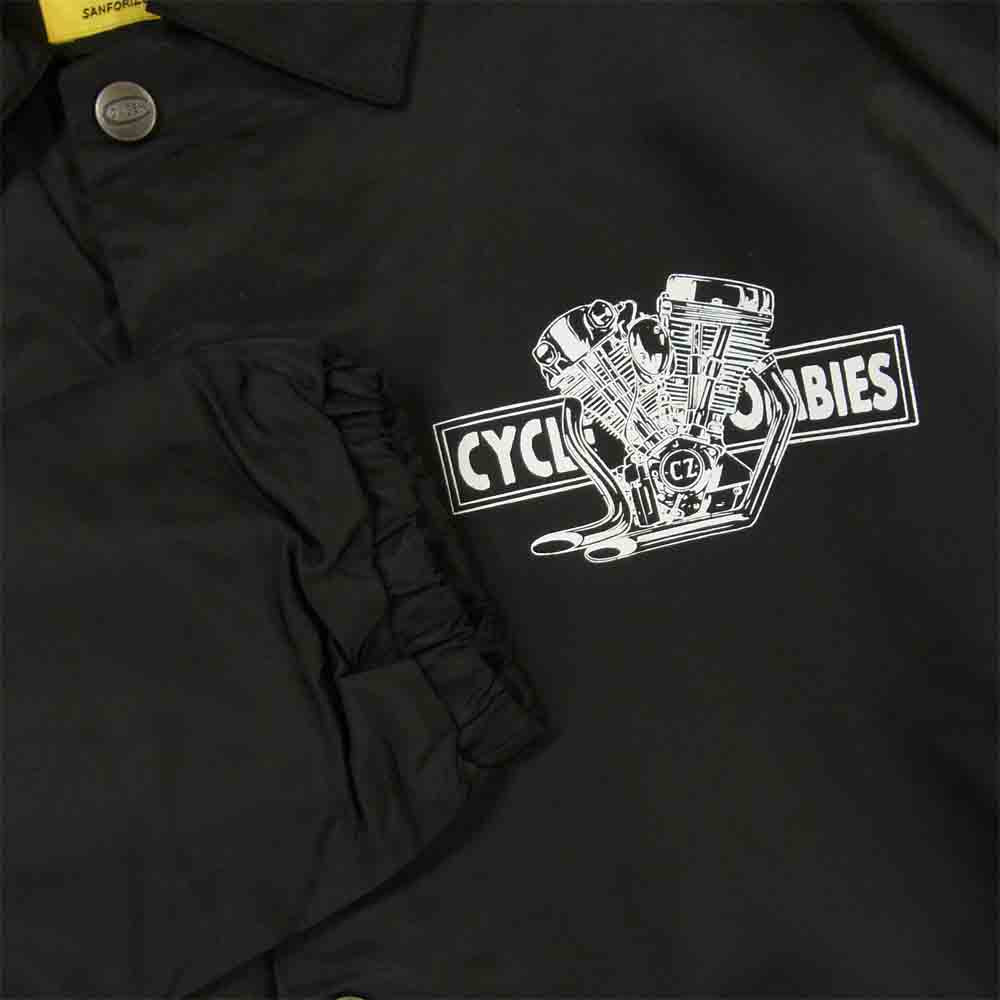 サイクルゾンビーズ CZ-CWCJKT-004 COWDEN カウデン BIGTWIN JKT ビッグツイン コーチ ジャケット ブラック系 M【美品】【中古】