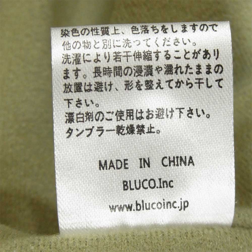 ブルコ OL-045-021 Crew Neck Jacket クルーネック ノーカラー ジャケット 中国製 カーキ系 M【美品】【中古】