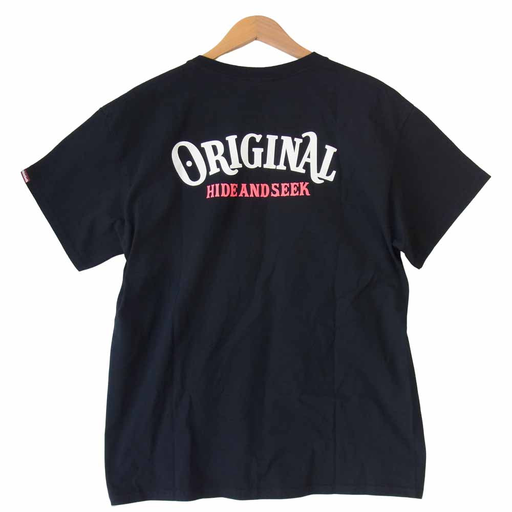 TENDERLOIN テンダーロイン × HIDEANDSEEK ハイドアンドシーク T-Pocket Tee ポケット Tシャツ ブラック系 L【美品】【中古】