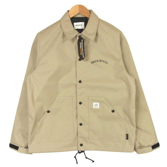 ハウゼンブロス OLD-E LOGO CORDURA COACH JACKET コーデュラナイロン コーチ ジャケット グレージュ系 L【美品】【中古】