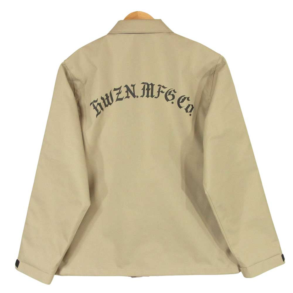 ハウゼンブロス OLD-E LOGO CORDURA COACH JACKET コーデュラナイロン コーチ ジャケット グレージュ系 L【美品】【中古】