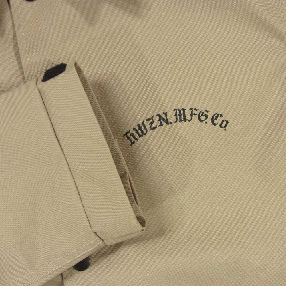 ハウゼンブロス OLD-E LOGO CORDURA COACH JACKET コーデュラナイロン コーチ ジャケット グレージュ系 L【美品】【中古】