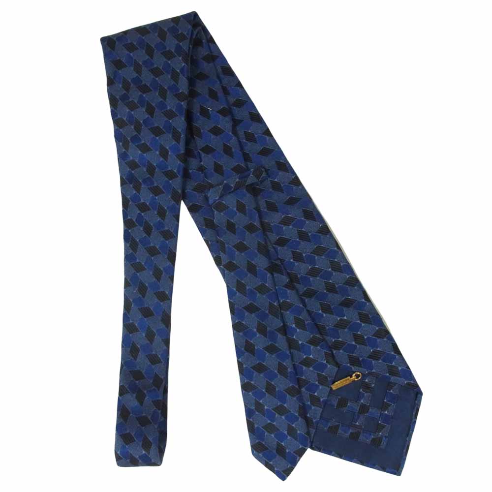 ジリー 総柄 ネクタイ ブルー系【中古】