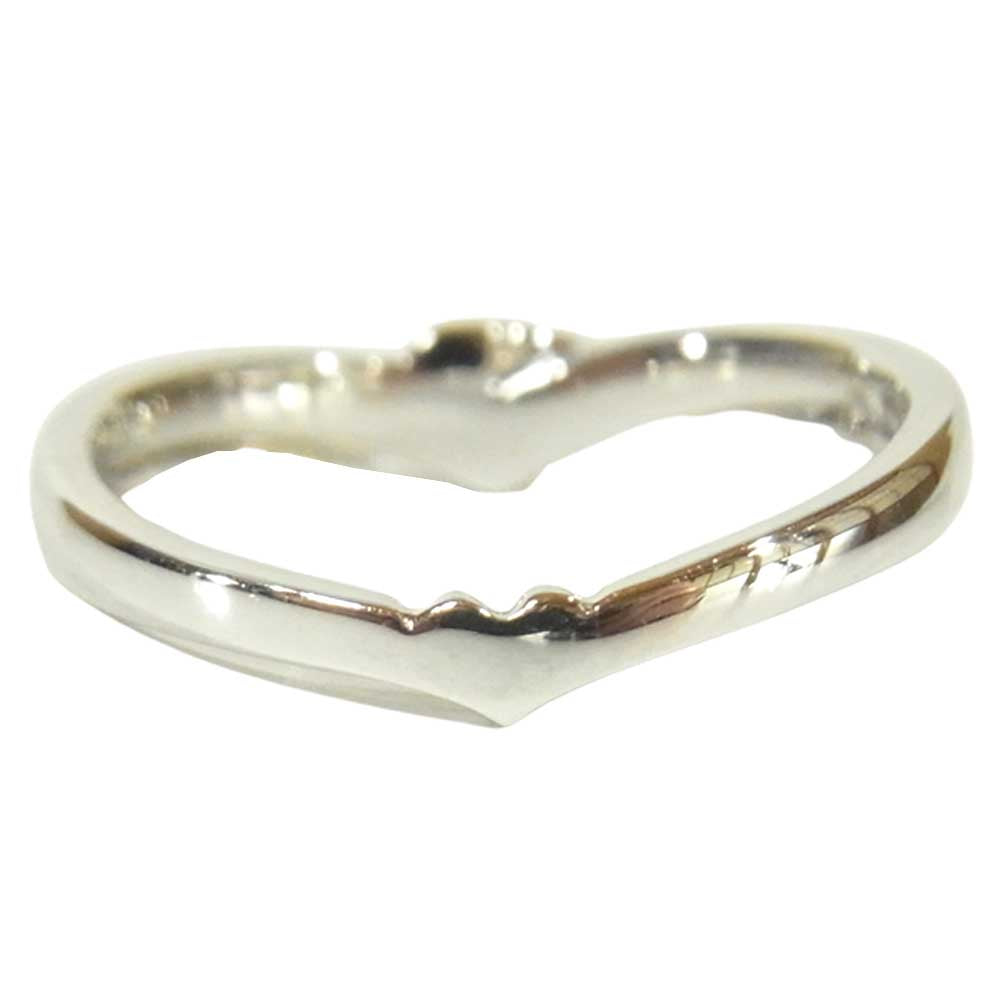 スタージュエリー 2JR0396 DIA Heart PR K10 ピンキー リング ダイヤモンド シルバー系 6号【中古】