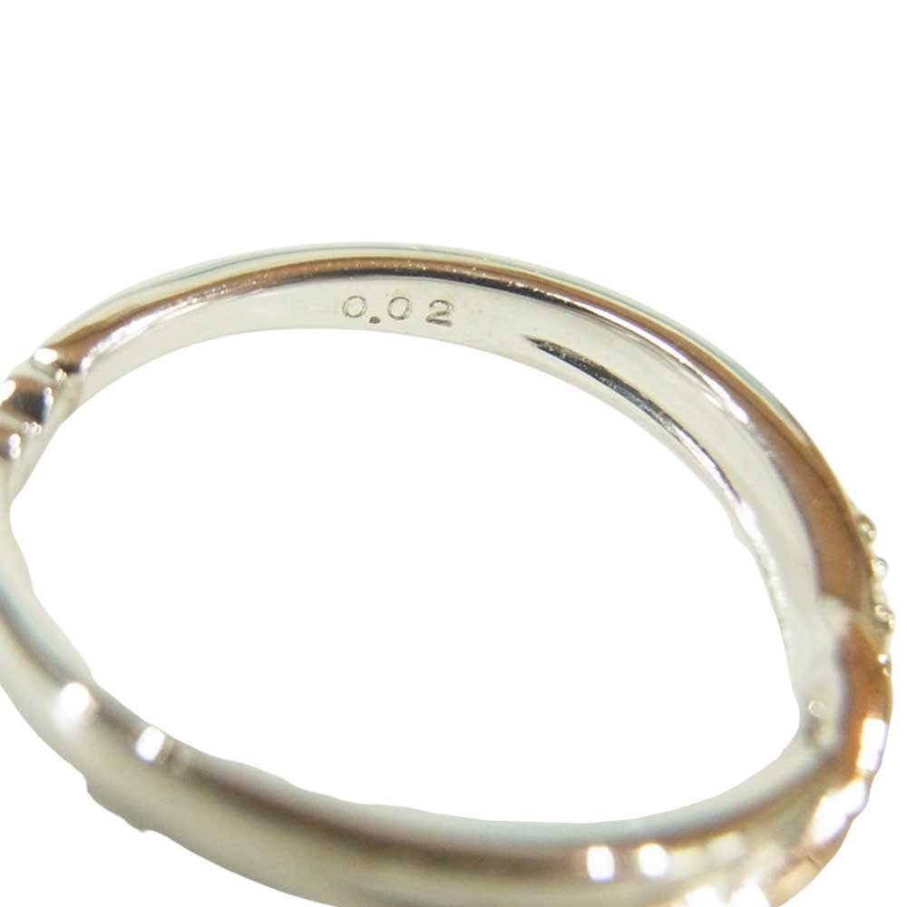 スタージュエリー 2JR0396 DIA Heart PR K10 ピンキー リング ダイヤモンド シルバー系 6号【中古】