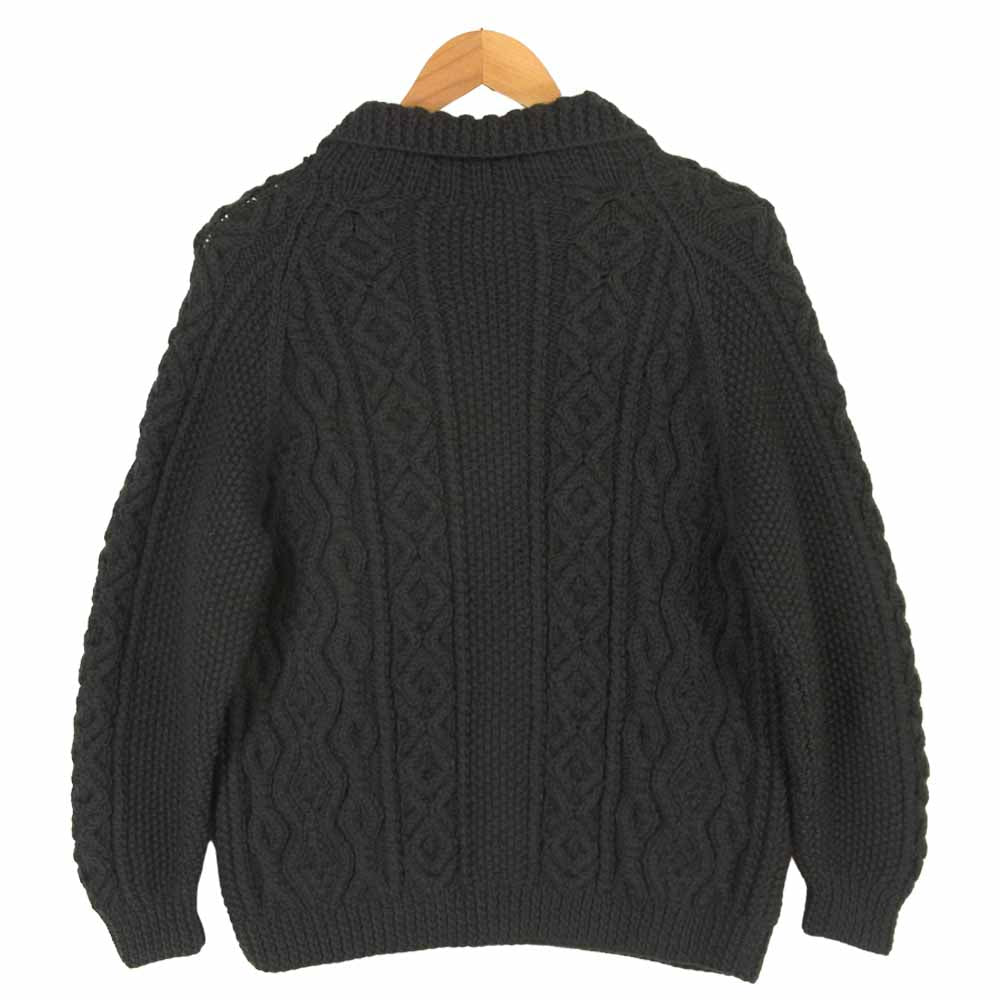 INVERALLAN インバーアラン 茶タグ 3A Lumber Cardigan ランバン ウール カーディガン グレー系【中古】