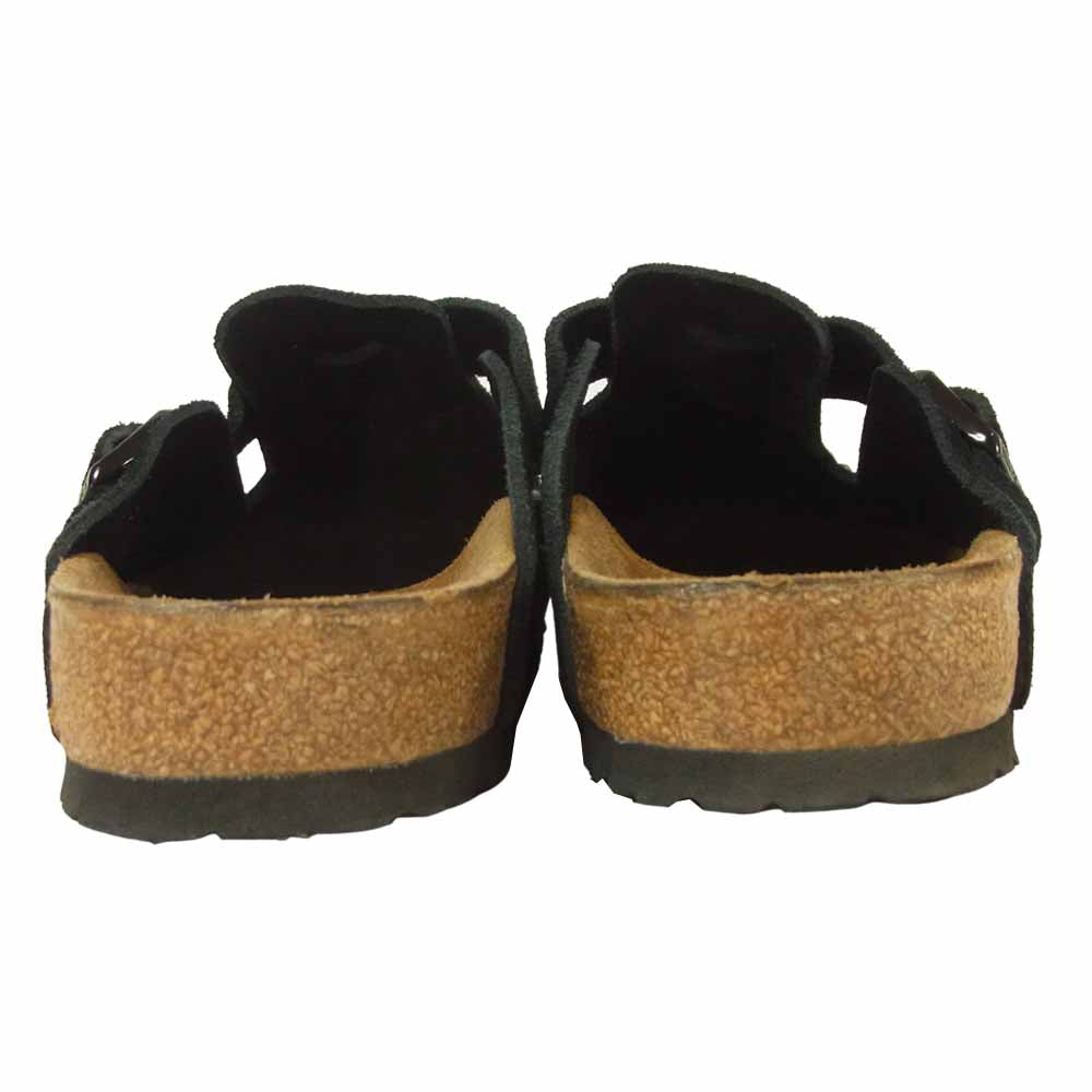 HTC エイチティーシー BIRKENSTOCK ビルケンシュトック BOSTON ボストン ターコイズ スタッズ スエード サンダル ブラック系 26.5cm【中古】